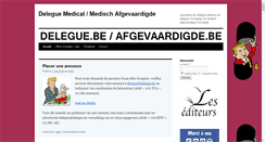 Desktop Screenshot of delegue.be