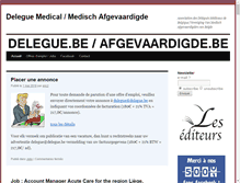 Tablet Screenshot of delegue.be